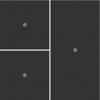 Коллаж из 3-х фотографий - два квадрата и прямоугольник